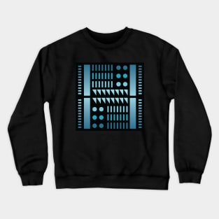 “Dimensional Sections (1)” - V.3 Blue - (Geometric Art) (Dimensions) - Doc Labs Crewneck Sweatshirt